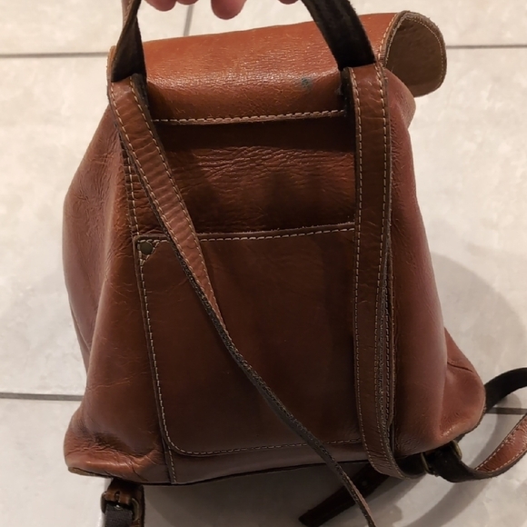 Patricia Nash High Quality Brown Leather Backpack - Picture 6 of 8